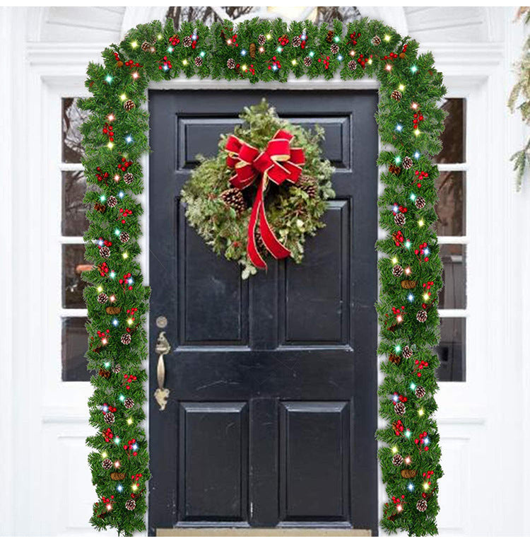 Wreath With Merry Christmas Sign,Artificial Christmas Door Wreath Decorative Shatterproof Hanging Ornament Wreath For Holiday Home Party Decorations