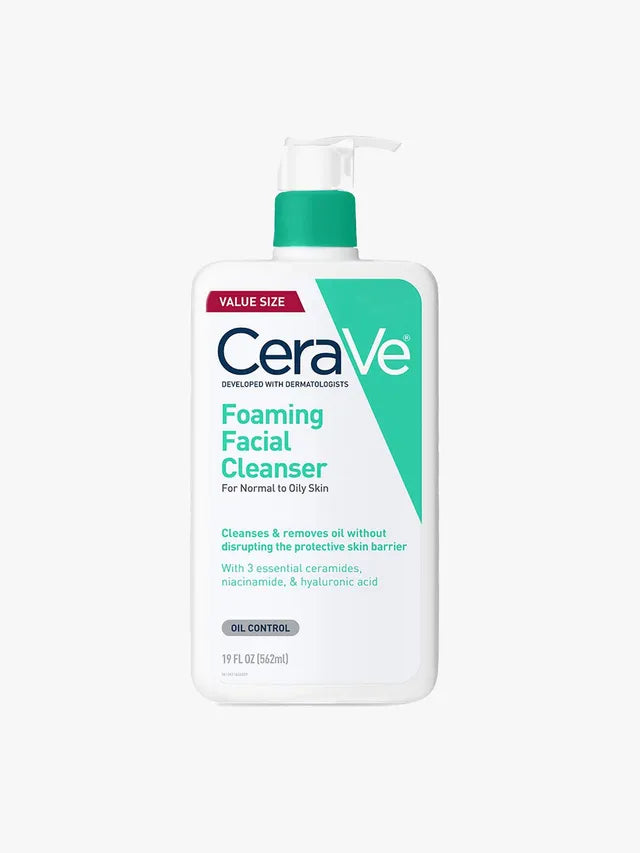 CeraVe Foaming Facial Cleanser, Daily Face Wash for Oily Skin